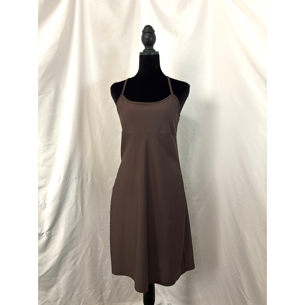 Activewear Racerback Athletic Dress Brown Y-Back Empire Waist Mini Tennis Golf